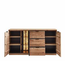 Nbytek do obvacho pokoje ARCANA_ sideboard 42 B9 HH 20_ rozmry /v/h_ 180/93/48 cm_ oteven_ foto s dekorac_ voliteln LED osvtlen_ obr. 8