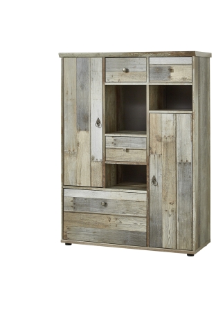 Nbytek do obvacho pokoje a jdelny PROVENCE_ highboard 10 D0 DD 22_ rozmry /v/h_ 99/133/39 cm_ obr. 10