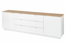 Nbytek do obvacho pokoje BASIC_ TV- sideboard 10 J3 99 20_ rozmry /v/h_ 240/77/44 cm_ ikm pohled_ foto s dekoracemi_ obr. 6