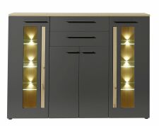 Nbytek do obvacho pokoje LAMIA_ highboard 1B J4 GH 22_ rozmry /v/h_ 180/133/37 cm_ eln pohled_ obr. 11